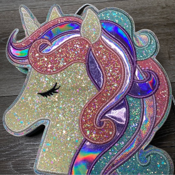 The Children’s Place NWOT Unicorn Purse Mini Backpack - Picture 8 of 16